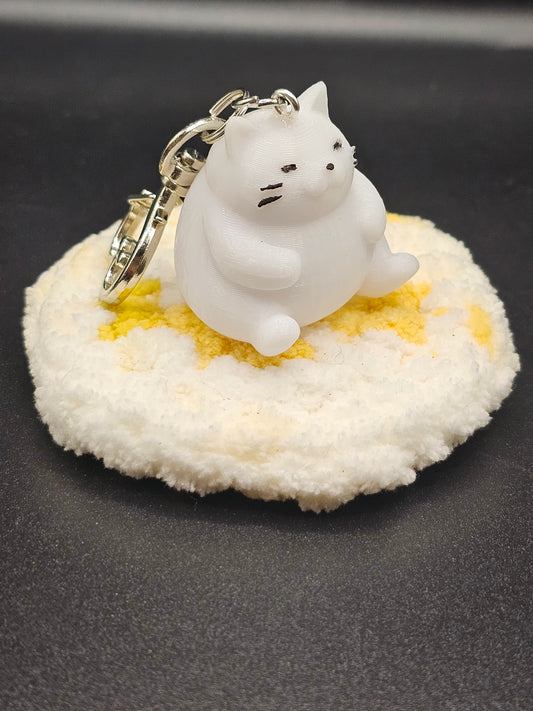 Fat Cat Keychain